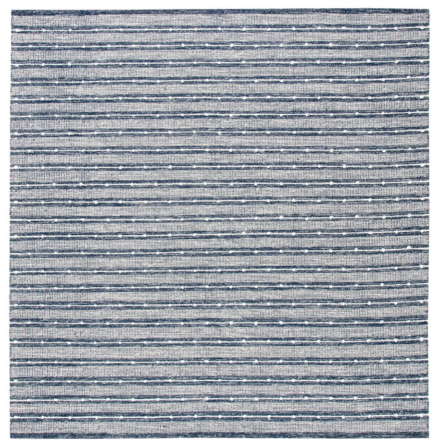 Safavieh Striped Kilim 7'-0" x 7'-0" Rug in Navy / Blue