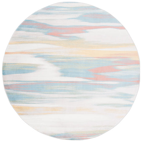 Safavieh Skyler 6'-7" x 6'-7" Rug in Beige / Terracotta