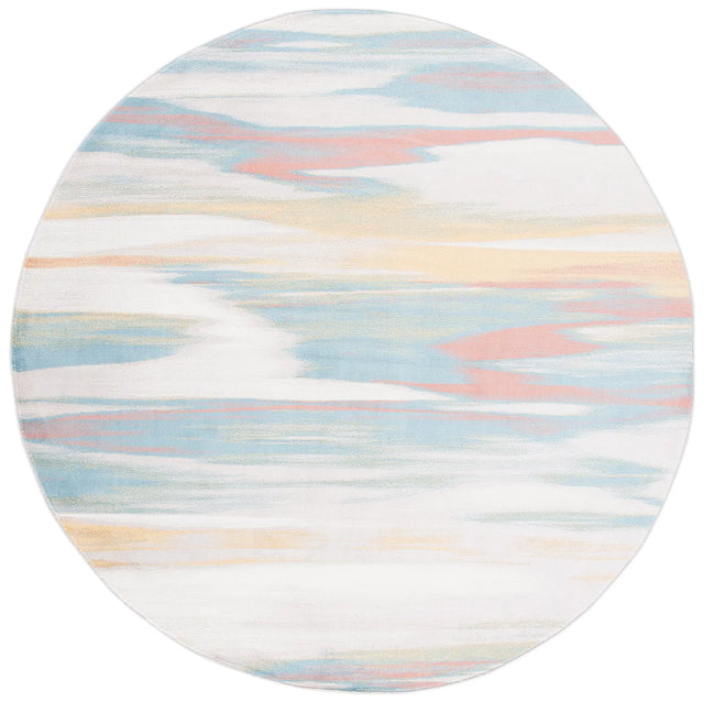 Safavieh Skyler 6'-7" x 6'-7" Rug in Beige / Terracotta