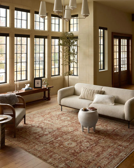 Loloi Heritage Her-03 Brick/Multi Rug - room scene 3