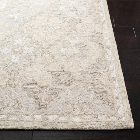 Safavieh Micro-Loop 4'-0" x 6'-0" Rug in Beige / Grey