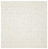 Safavieh Micro-Loop 5'-0" x 5'-0" Rug in Ivory / Light Green