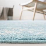 Safavieh Tulum 4'-0" x 6'-0" Rug in Turquoise / Ivory