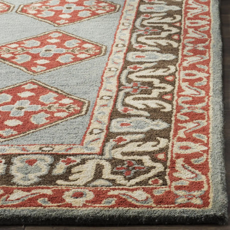 Safavieh Heritage 5'-0" x 8'-0" Rug in Blue / Charcoal