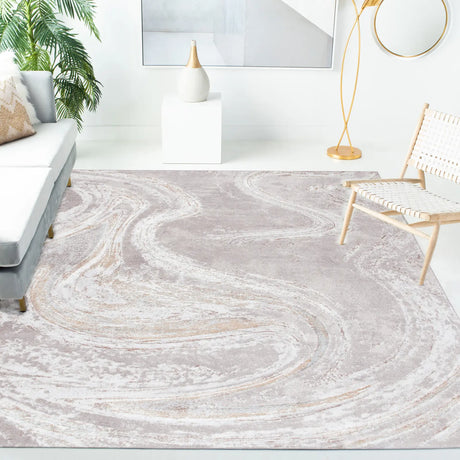 Safavieh Orchard 10'-0" x 14'-0" Rug in Grey / Gold