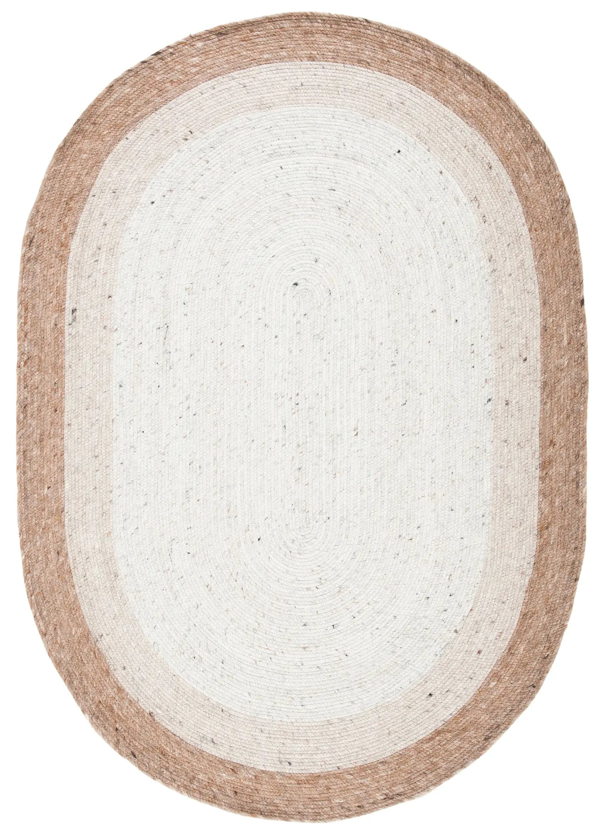 Safavieh Braided 5'-0" x 7'-0" Rug in Beige / Ivory