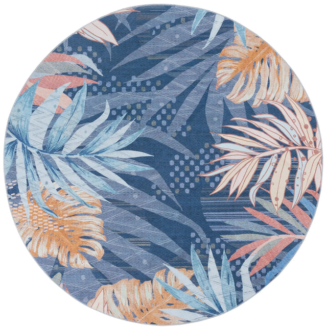 Safavieh Malibu 6'-0" x 6'-0" Rug in Blue / Light Blue