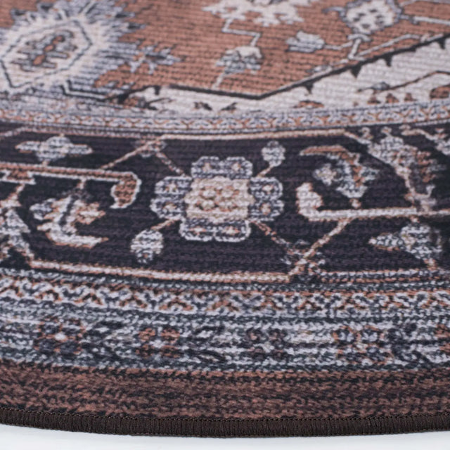 Safavieh Tucson 6'-0" x 6'-0" Rug in Rust / Navy