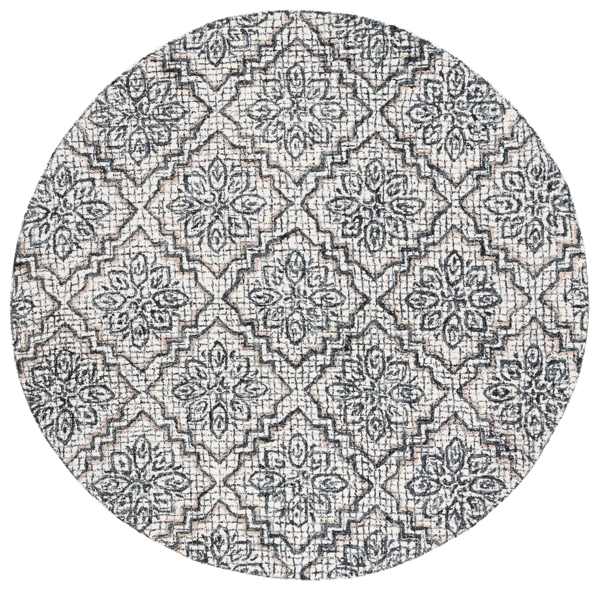 Safavieh Abstract 6'-0" x 6'-0" Rug in Ivory / Navy