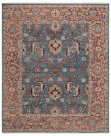 Safavieh Samarkand 10'-0" x 14'-0" Rug in Turquoise / Rust