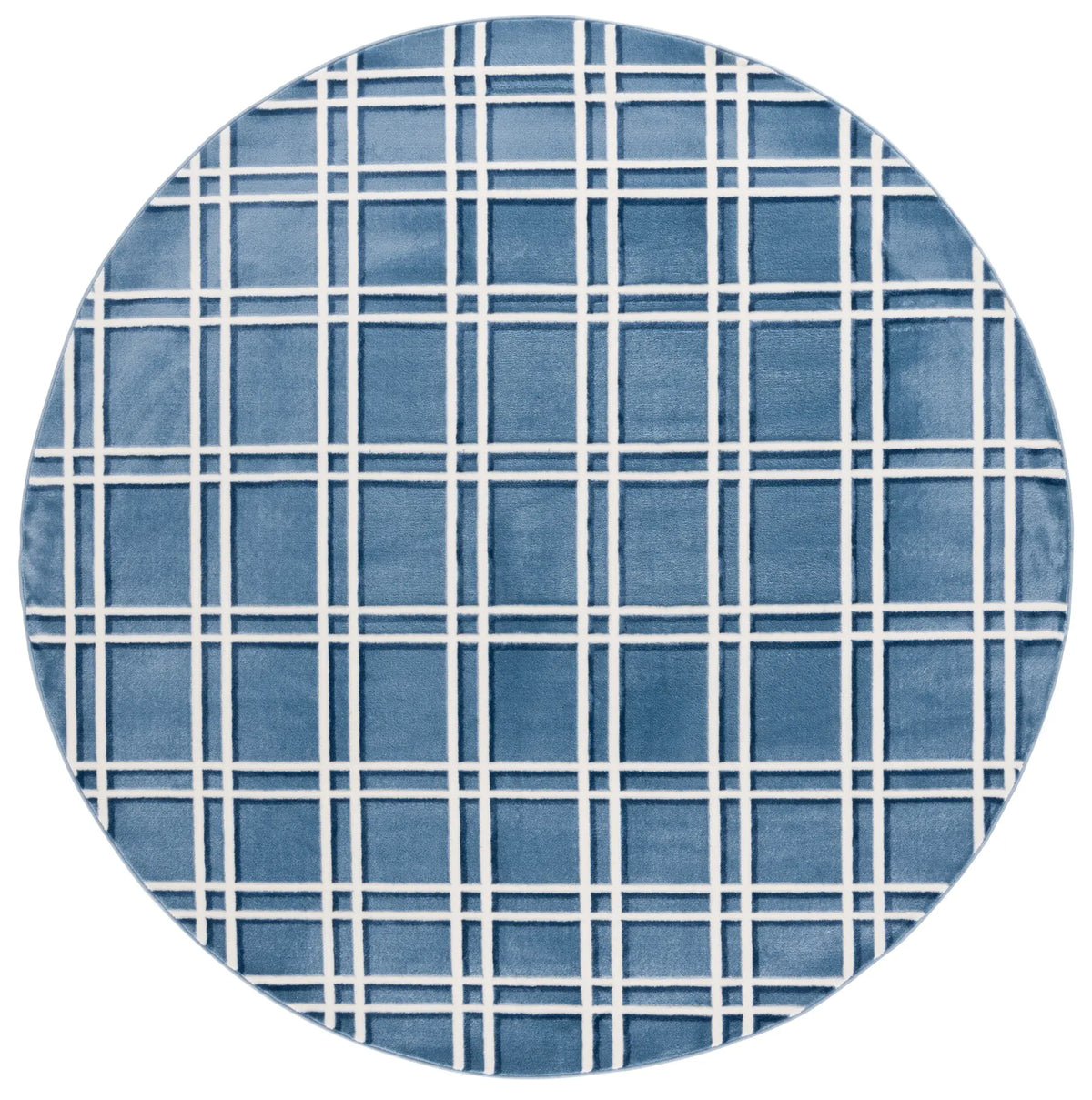 Safavieh Groove 6'-7" x 6'-7" Rug in Blue / Ivory