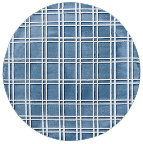 Safavieh Groove 6'-7" x 6'-7" Rug in Blue / Ivory