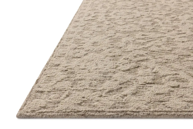 Loloi Prudence PRU-01 Stone / Ivory Hand Tufted Rug - rug corner