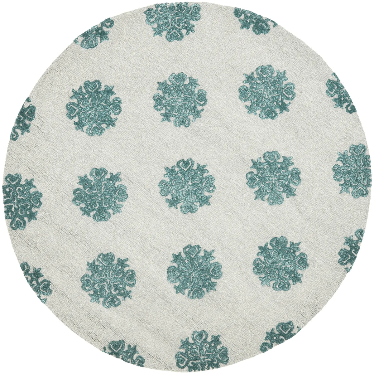 Safavieh Soho 6'-0" x 6'-0" Rug in Ivory / Light Blue