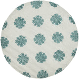 Safavieh Soho 6'-0" x 6'-0" Rug in Ivory / Light Blue