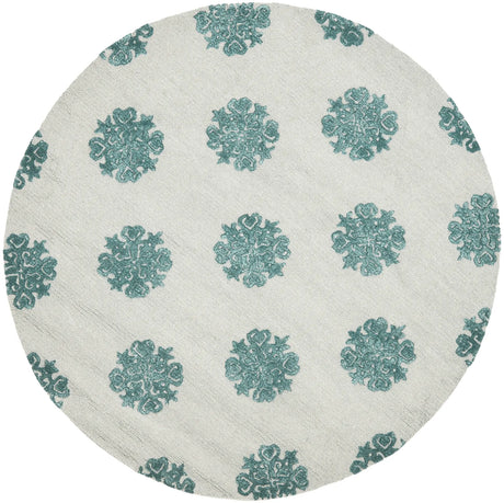 Safavieh Soho 6'-0" x 6'-0" Rug in Ivory / Light Blue