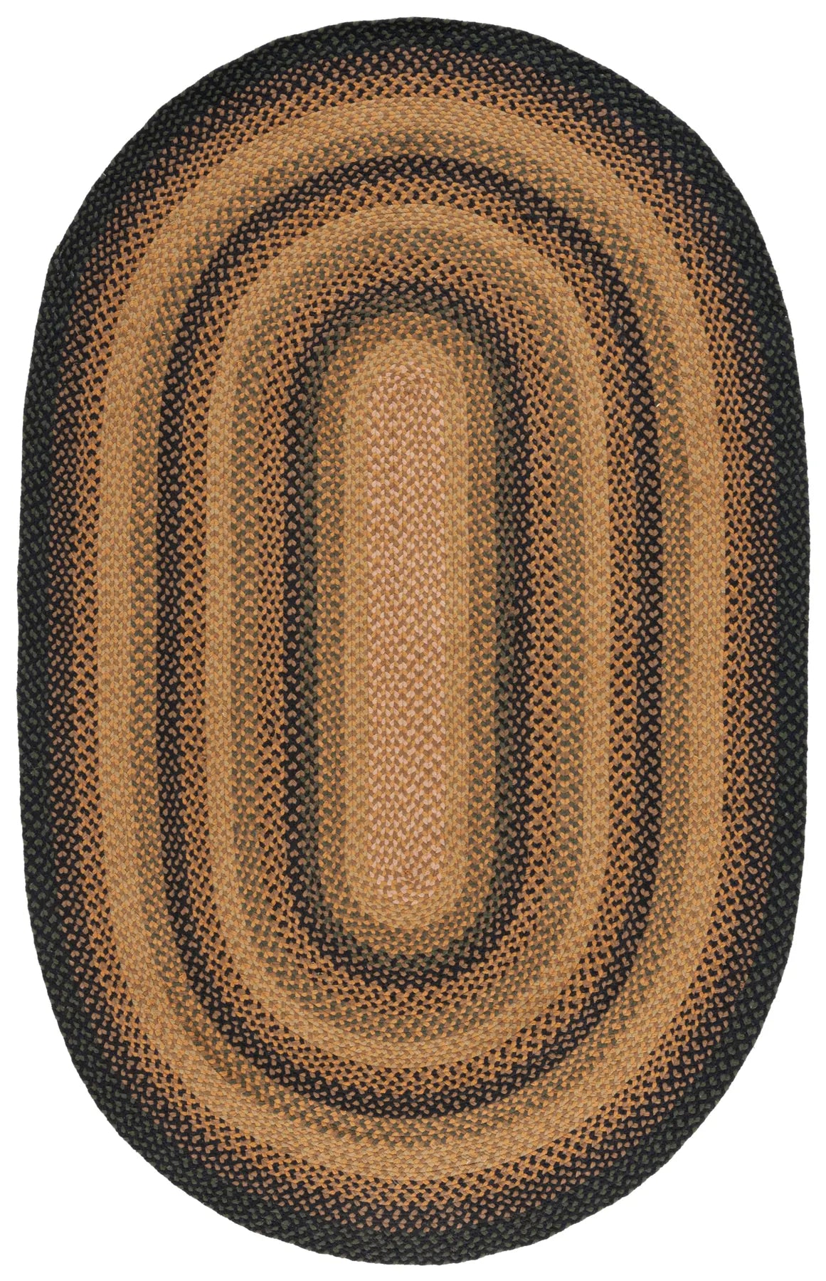Safavieh Braided 5'-0" x 8'-0" Rug in Gold / Sage