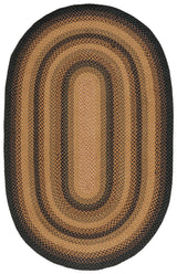 Safavieh Braided 5'-0" x 8'-0" Rug in Gold / Sage