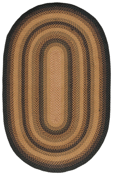 Safavieh Braided 5'-0" x 8'-0" Rug in Gold / Sage