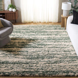 Safavieh Hudson Shag 10'-0" x 14'-0" Rug in Ivory / Green