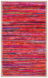 Safavieh Montauk 3'-0" x 5'-0" Rug in Red / Natural