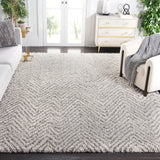 Safavieh Hudson Shag 10'-0" x 14'-0" Rug in Ivory / Grey