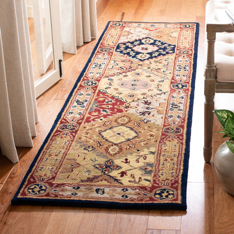 Safavieh Heritage 2'-3" x 10'-0" Rug in Multi / Red