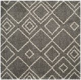 Safavieh Arizona Shag 6'-7" x 6'-7" Rug in Brown / Ivory