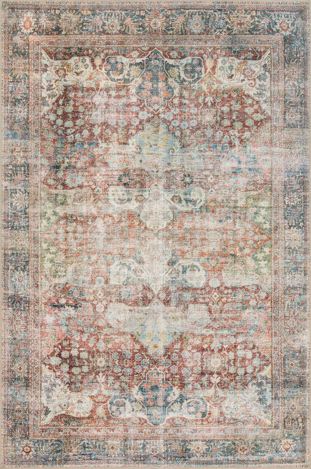 Loloi Loren Lq-14 Brick / Multi Rugs - main flat