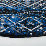 Safavieh Adirondack 6'-0" x 6'-0" Rug in Blue / Black
