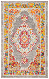 Safavieh Phoenix 100 3'-0" x 5'-0" Rug in Orange / Grey