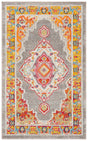 Safavieh Phoenix 100 3'-0" x 5'-0" Rug in Orange / Grey