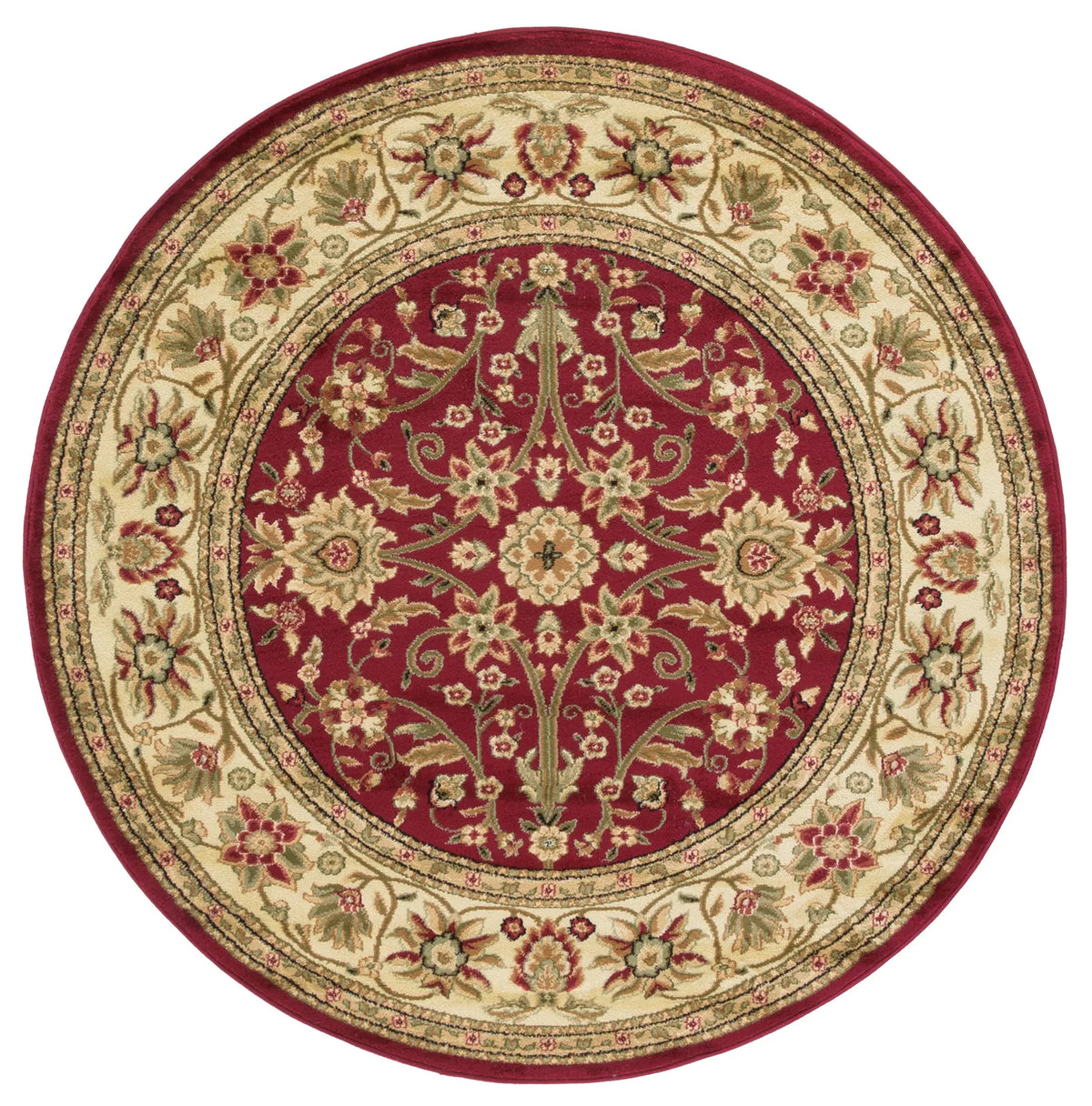 Safavieh Lyndhurst 5'-3" x 5'-3" Rug in Red / Ivory