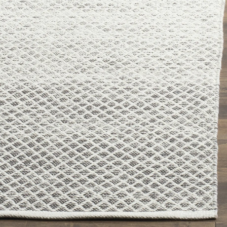 Safavieh Montauk 4'-0" x 6'-0" Rug in Light Grey / Ivory