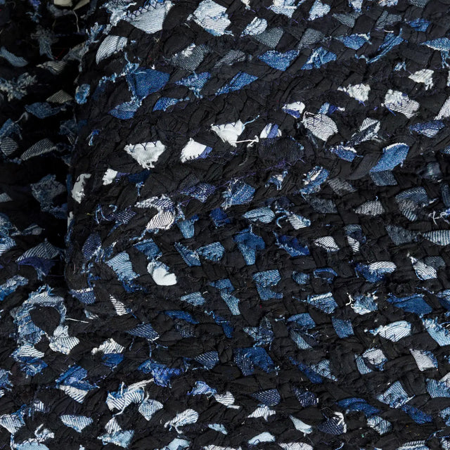 Safavieh Braided 4'-0" x 6'-0" Rug in Black / Blue