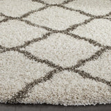 Safavieh Hudson Shag 5'-3" x 5'-3" Rug in Ivory / Grey
