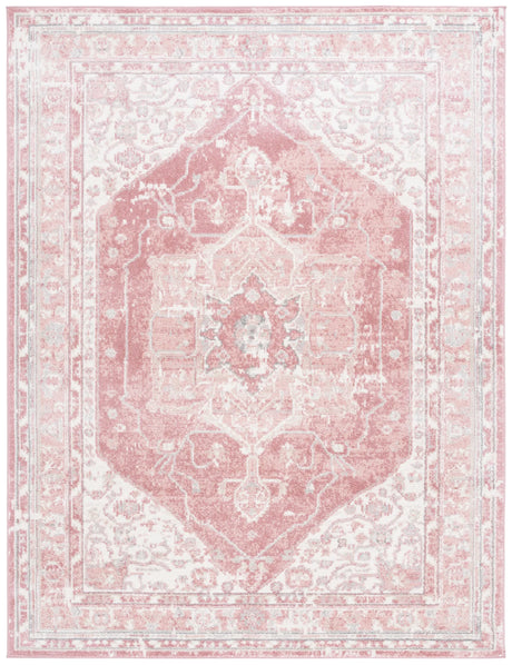 Safavieh Layla 10'-0" x 14'-0" Rug in Ivory Grey / Pink