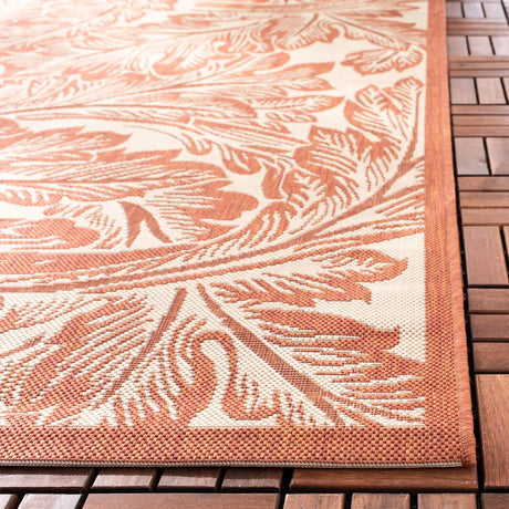 Safavieh Courtyard 5'-3" x 7'-7" Rug in Natural / Terra