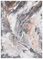 Safavieh Cyrus Shag 4'-5" x 6'-5" Rug in Dark Grey / Orange