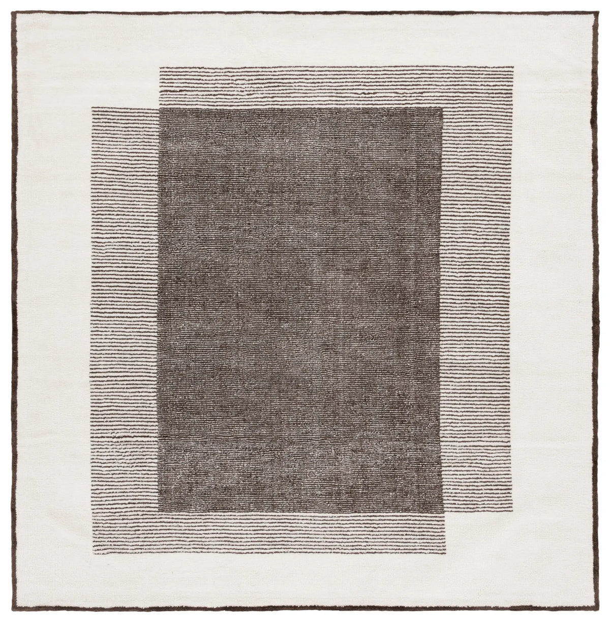 Safavieh Audrey 6'-0" x 6'-0" Rug in Dark Grey / Ivory