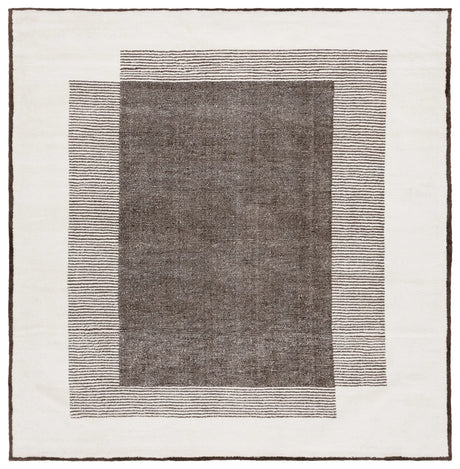 Safavieh Audrey 6'-0" x 6'-0" Rug in Dark Grey / Ivory