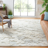 Safavieh Tribeca 10'-0" x 14'-0" Rug in Grey / Ivory