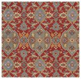 Safavieh Heritage 6'-0" x 6'-0" Rug in Red / Green