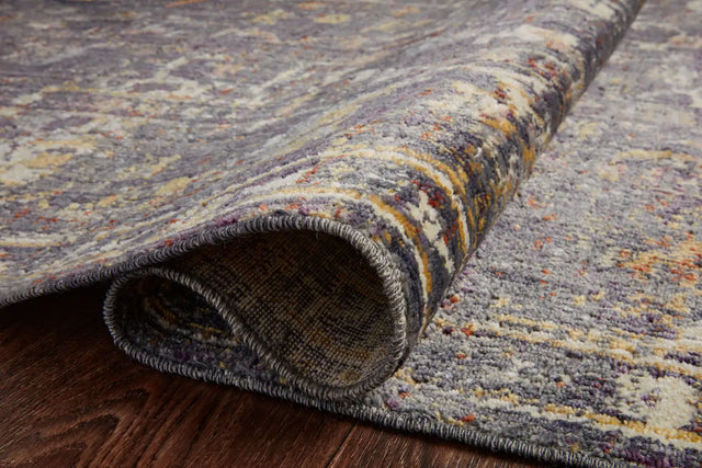 Chris Loves Julia x Loloi Rosemarie ROE-04 Graphite / Multi Rug - pile height