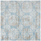 Safavieh Martha Stewart Isabella 6'-7" x 6'-7" Rug in Denim Blue / Ivory