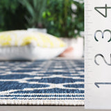 Safavieh Beach House 4'-0" x 6'-0" Rug in Blue / Ivory