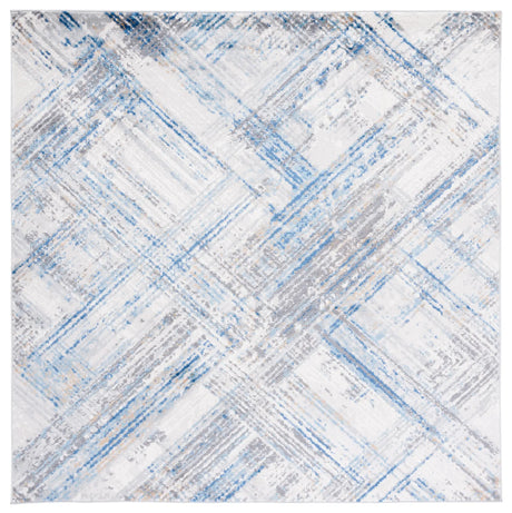 Safavieh Shivan 100 6'-7" x 6'-7" Rug in Ivory / Blue