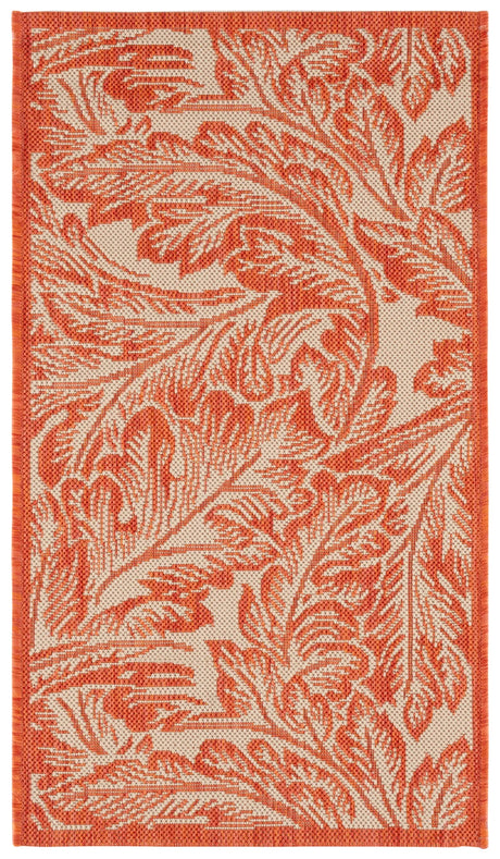 Safavieh Courtyard 2'-0" x 3'-7" Rug in Natural / Terra