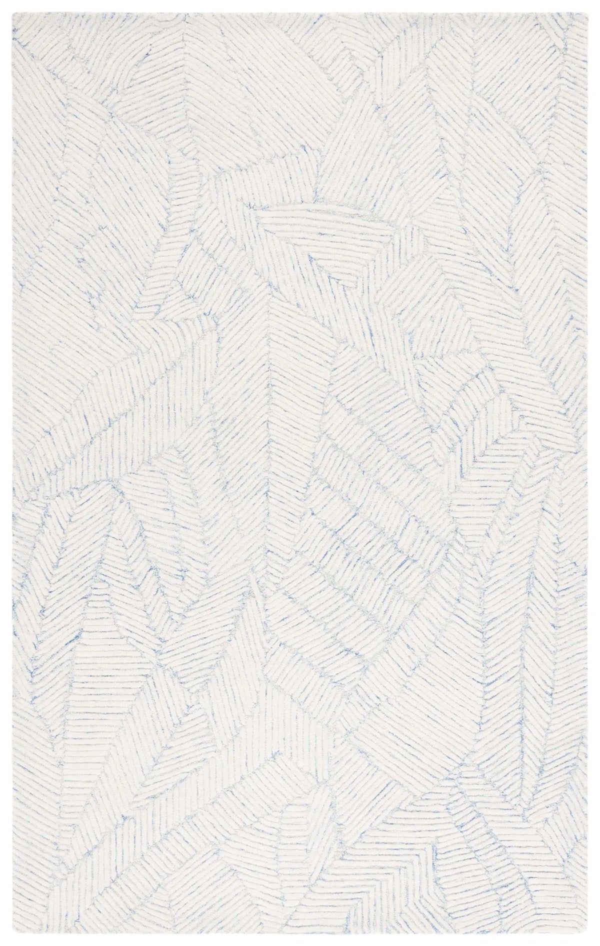 Safavieh Ebony 4'-0" x 6'-0" Rug in Blue / Ivory