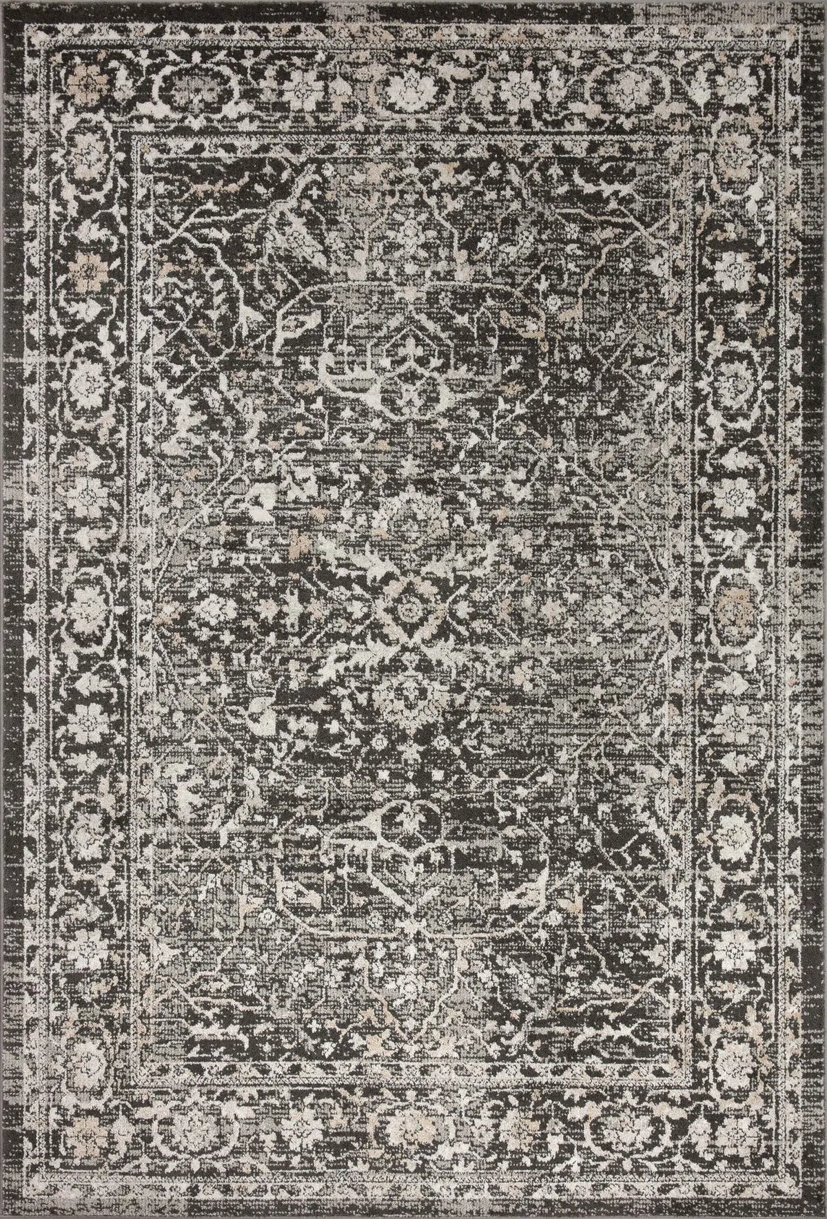 Loloi Odette Odt-01 Charcoal/Silver Rug - main flat